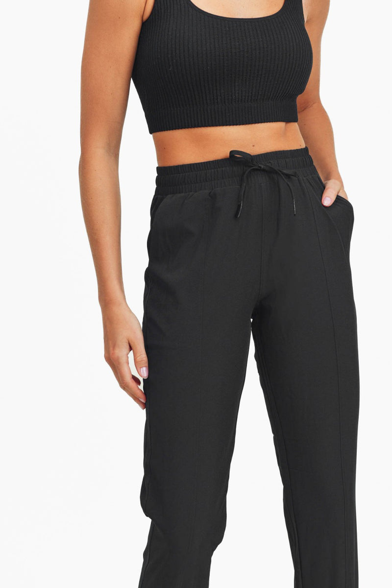 Cuffed Joggers with Zip Pockets - Blk – Divine Boutique Shop