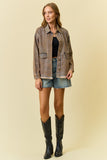 Metallic Chintz Denim Jacket