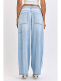 Medium Light Drawstring Utility Pocket Wideleg