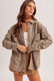 Brushed Animal Print Shacket
