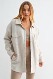 Mono B Snap-on Shacket with Pockets