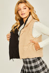 Solid Reversible Vest - Blk