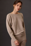 Ultra Soft Boatneck Sweater - Taupe
