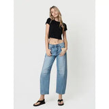 High Rise Barrel Jean