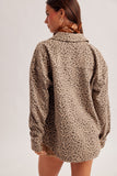 Brushed Animal Print Shacket