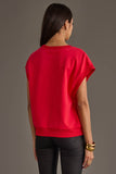 Red & White Game Day Short Sleeve Sweatshirt