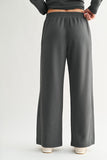Mono B Luxe Sand Rib Wide Leg Pants