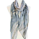Grey Marble Scarf