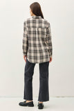 Oversized Flannel Plaid Shirt - Jade