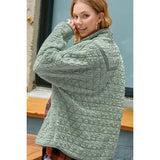 Oversized Soft Quilted Button Down Jacket Fall