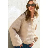 Textured Snap Button Top