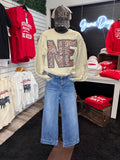 NE Home Sweet Home Leopard Crewneck Sweatshirt