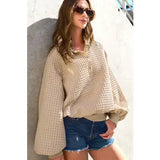 Textured Snap Button Top