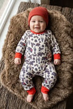 Desert Car Printed Baby Romper with Snaps