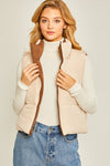 Solid Reversible Vest - Cocoa