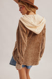 Snow Wash Corduroy Shacket - Taupe