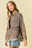 Metallic Chintz Denim Jacket