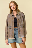 Metallic Chintz Denim Jacket