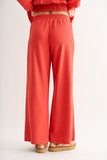 Mono B Luxe Sand Rib Wide Leg Pants