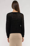 BK Sheer Knit Pullover Sweater