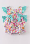 Rainbow Bubble Romper