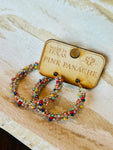 Beaded PP Hoops