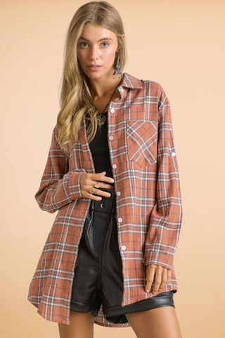 Blue/Rust Flannel