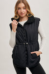 Reversible Sherpa Vest - BLK