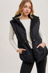 Reversible Sherpa Vest - BLK