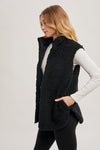 Reversible Sherpa Vest - BLK