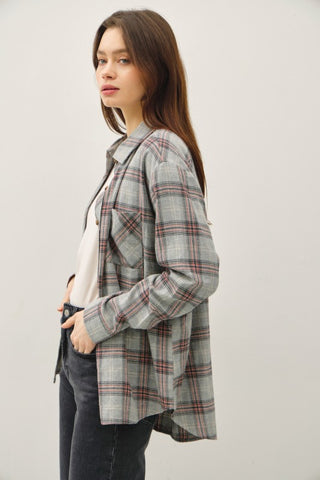 Grey Classic Plaid Shirt