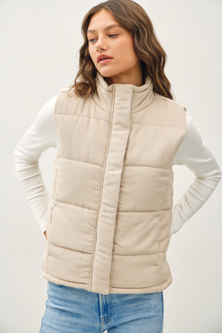 Beige Suede-Ish Vest