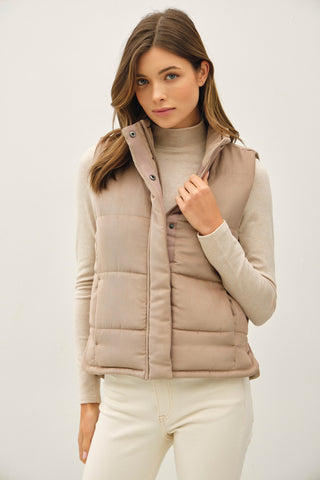 Mocha Suede-Ish Vest