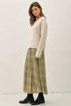 Vanilla Oversized Cable Knit Sweater