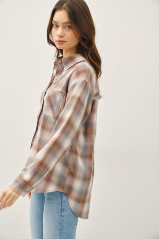 Mocha Campbell Plaid Shirt