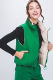 Solid Reversible Vest - Green