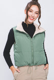 Solid Reversible Vest - Sage