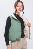 Solid Reversible Vest - Sage