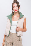 Solid Reversible Vest - Sage