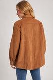 Camel Corduroy Sherpa Jacket