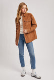 Camel Corduroy Sherpa Jacket