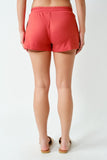 BRUSHED HACCI LOUNGE SHORTS - BRICK