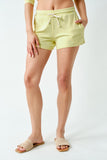 BRUSHED HACCI LOUNGE SHORTS - YELLOW