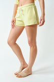 BRUSHED HACCI LOUNGE SHORTS - YELLOW
