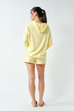 BRUSHED HACCI LOUNGE HOODIE - YELLOW