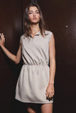 ASH GREY SCUBA MINI DRESS