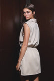 ASH GREY SCUBA MINI DRESS