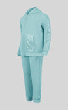 Toddler Girls Sequin Hoodie Set - Aqua