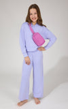 Girls Hoodie/Fanny Bag Set - Lavender