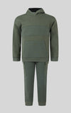 Toddler Boys Quilted Hoodie/Jogger Set - Agave